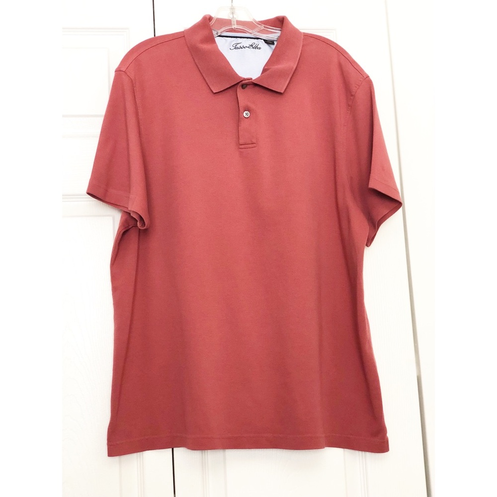 Tasso Elba Mens Cotton Short Sleeve Polo Shirt